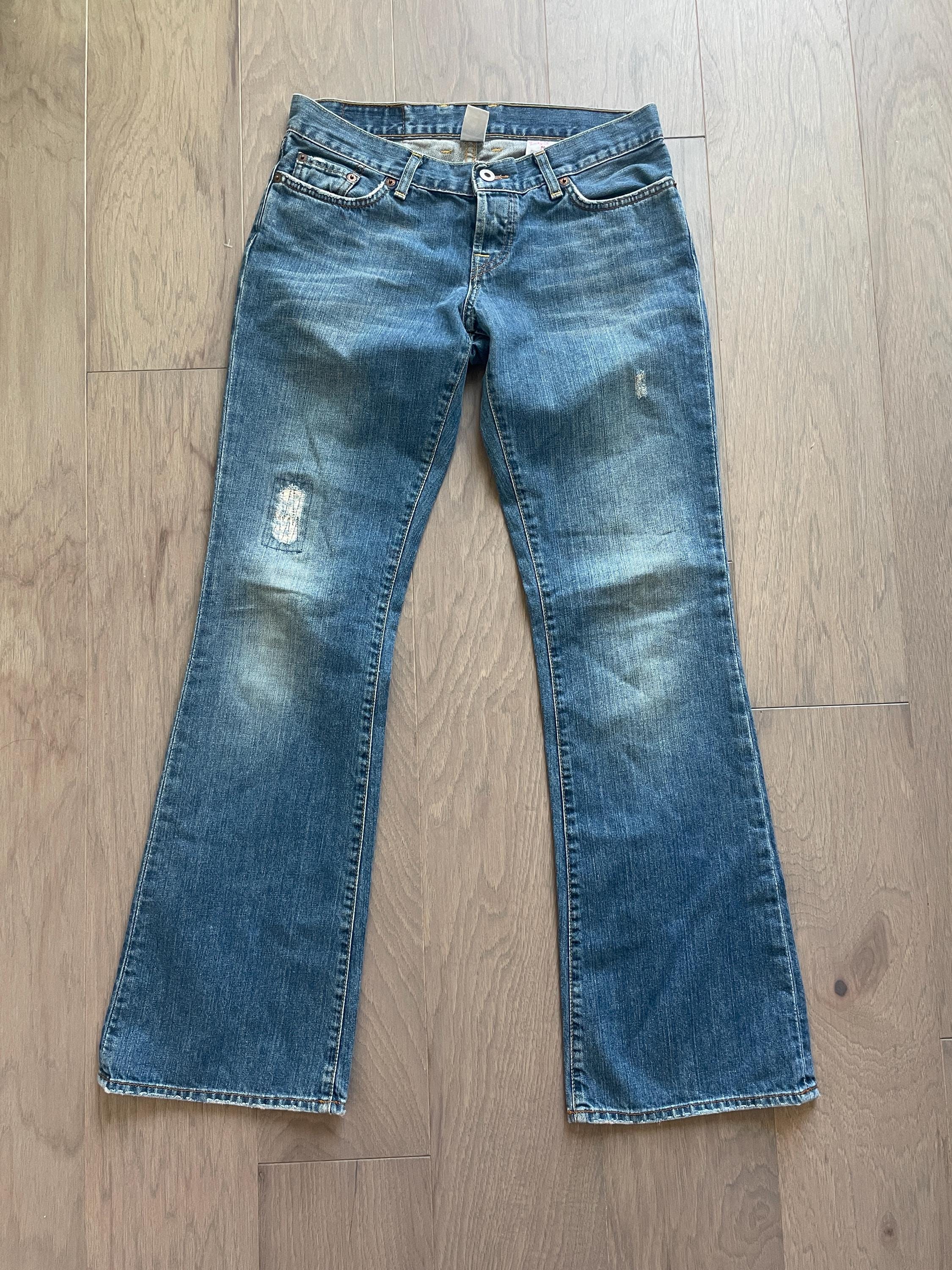 Salopette Jean Femme Lucky Brand Bootcut - Taille 4/27 - Bleu Foncé - Occasion En Excellent état