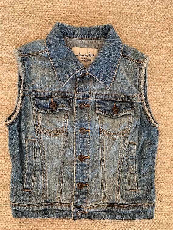 American Rag Jean Vest Jacket Size 