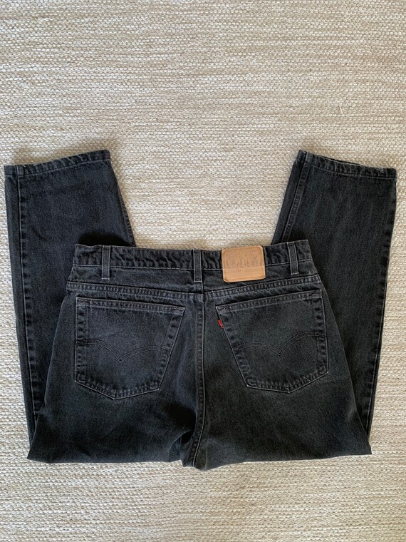 Vntg 90's 38x32 Levi’s 550 Relaxed Fit Tapered Bl… - image 5