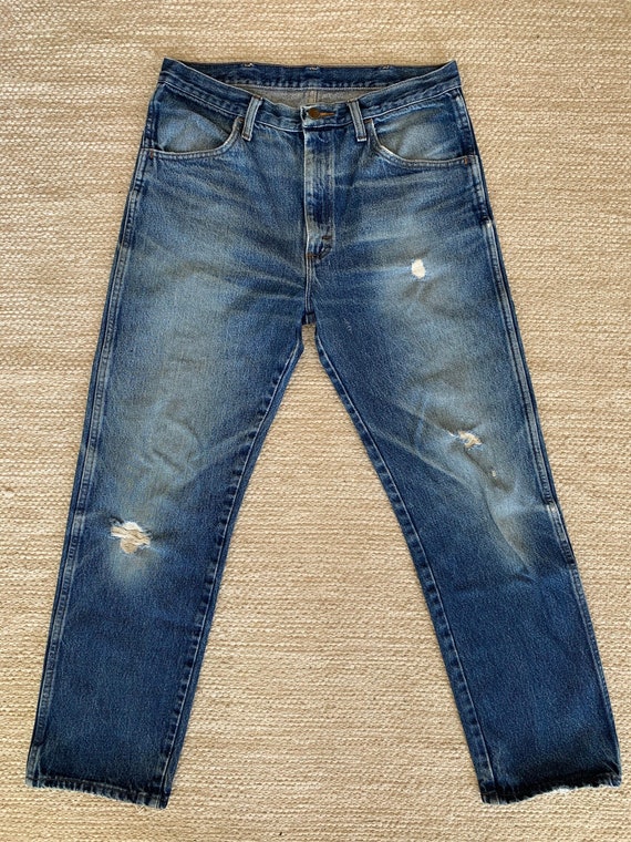 Vintage Distressed Rustler Jeans Sz 30x32