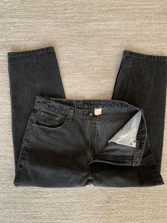 Vntg 90's 38x32 Levi’s 550 Relaxed Fit Tapered Bl… - image 2