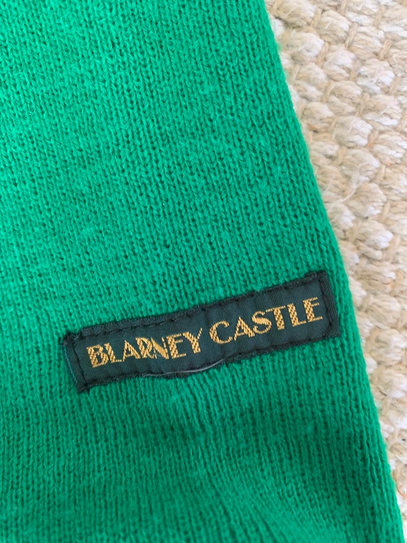 Vintage Blarney Castle Long Sleeve V Neck Sweater… - image 6
