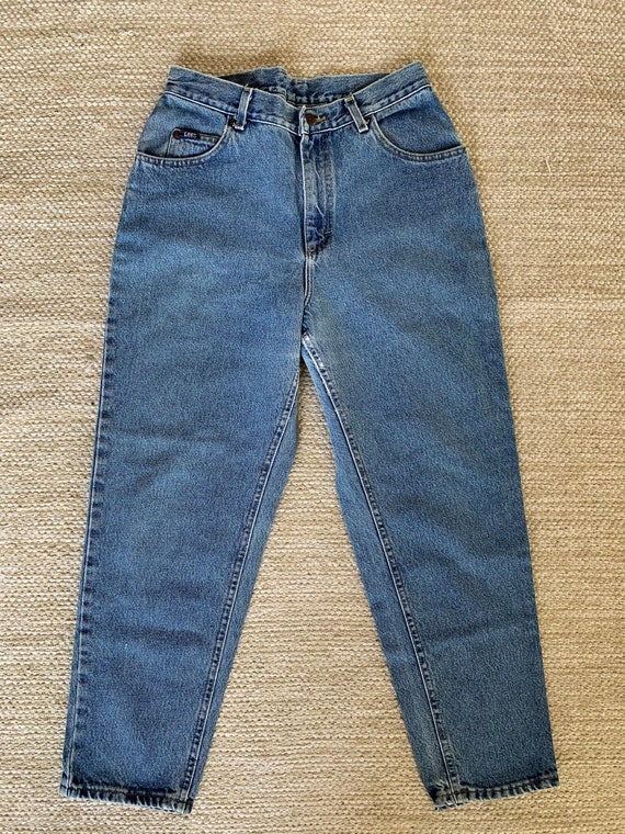 12 Short Vntg Lee Relaxed Tapered Jeans, Vintage … - image 1