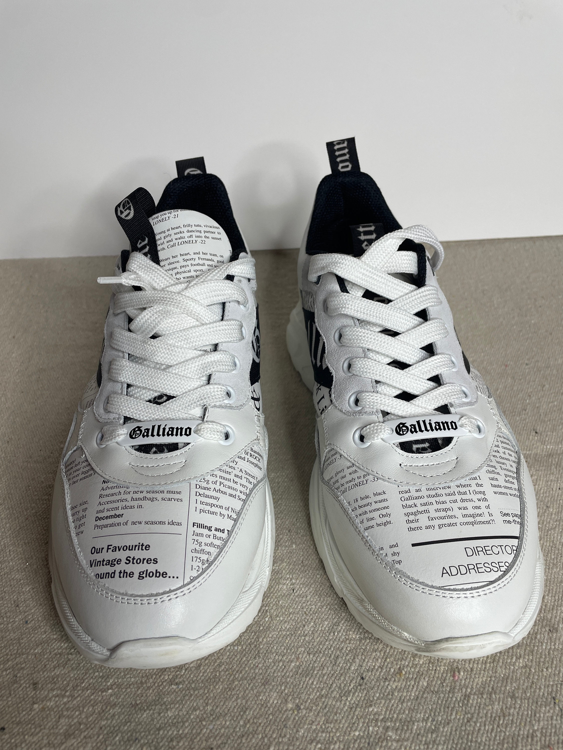 靴 john galliano leather shoes John Galliano High-top Leather Sneakers in Black for Men | Lyst