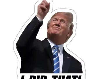 Funny Donald Trump Sticker Pack: Waterproof Political Humor [20 Stickers]