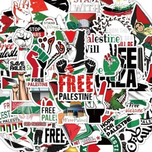 Random Palestine Sticker Pack! Palestine Stickers, Hope for Palestine Decals, Palestinian Waterproof Laptop Stickers [10 Stickers]