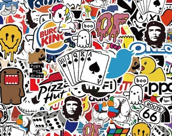 Random Sticker Pack! Funny Memes, Brands, Logos, Cartoons, Limited Edition Planner Stickers! Waterproof Laptop Stickers [10 Stickers]