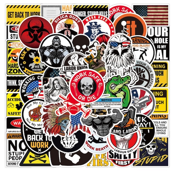 Toolbox Sticker Pack: Welding, Electrician, Construction - Waterproof (10 Stickers)