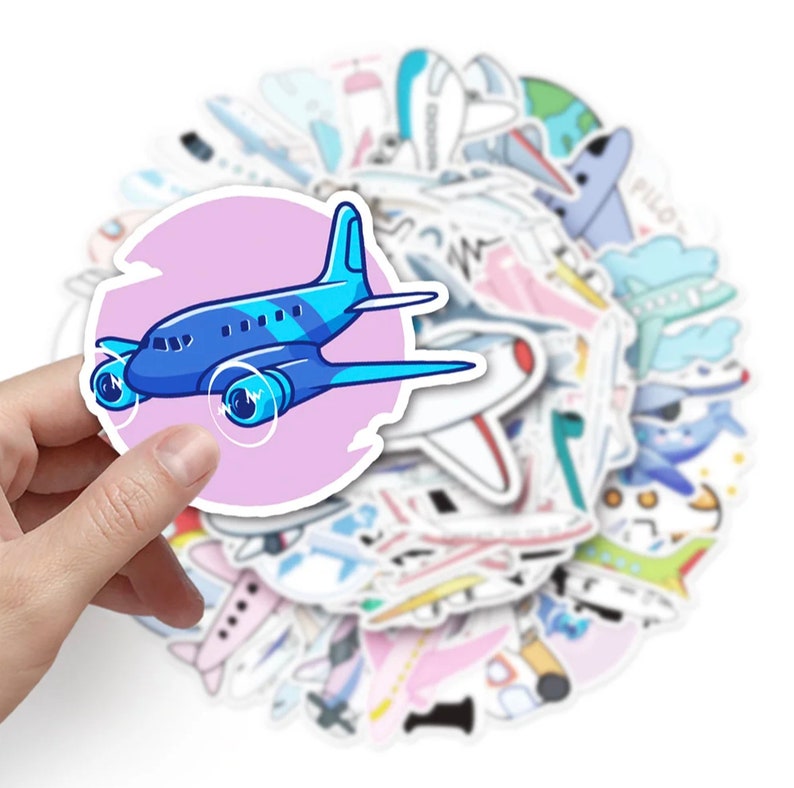 Airplane Sticker Pack: Random Aircraft Decals, Pilot Stickers [10-pack ...