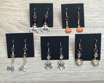 Pendientes de Halloween - varios estilos - hechos a mano - pendientes colgantes