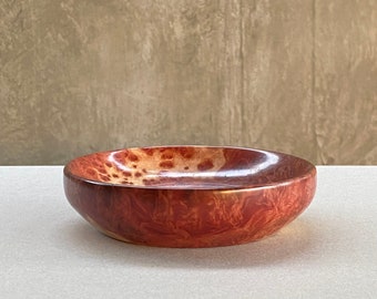 Red Mallee Burl 14.5cm handmade turned decorative bowl - Graham Elliott