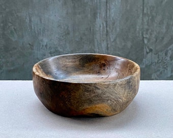 Spalted English Sycamore 13.5cm handmade turned decorative wood bowl - Graham Elliott