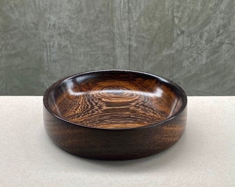 Rare African Wenge 18cm handmade turned decorative wood bowl - Graham Elliott