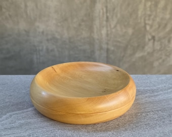 Lidded box / dish - Huon Pine handmade turned - Graham Elliott
