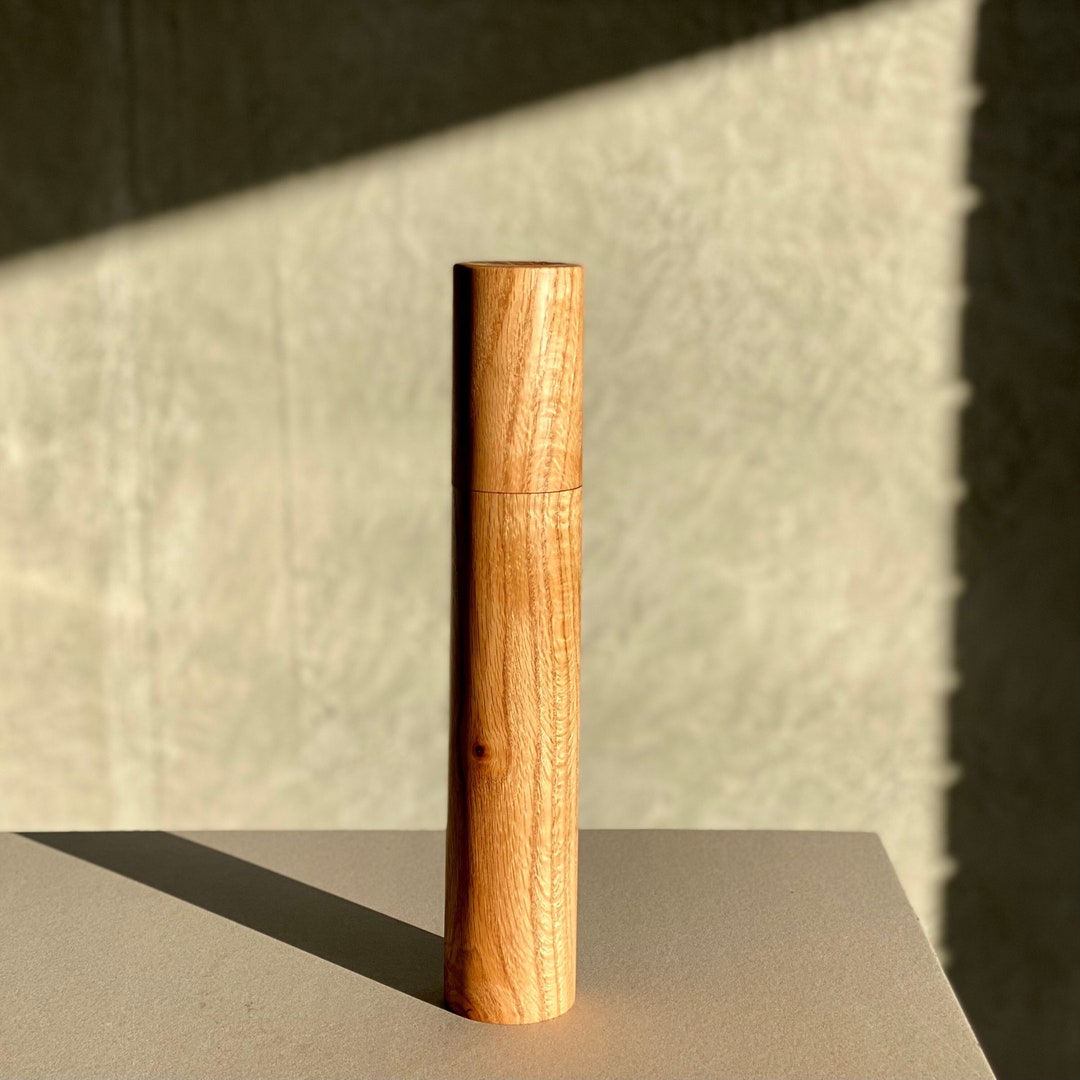 Large English Oak Timber Salt/pepper Mill Handmade With Crushgrind