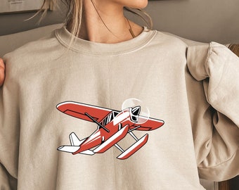 Airplane Sweatshirt, Travel Shirt, Gift for Traveler, Adventurer Gift, Airplane Shirt, Vacation Sweatshirt, Pilot Sweatshirt