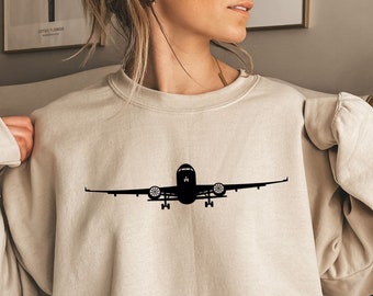 Airplane Sweatshirt, Travel Shirt, Gift for Traveler, Adventurer Gift, Airplane Shirt, Vacation Sweatshirt, Pilot Sweatshirt