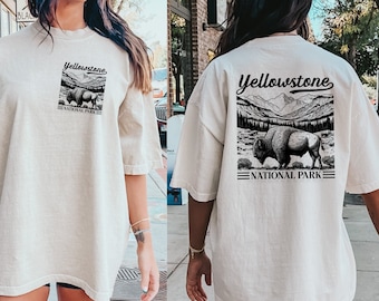 Vintage Yellowstone Comfort Shirt, Yellowstone National Park Shirt, Yellowstone Vintage Inspired T-shirt, Yellowstone National Park Shirt