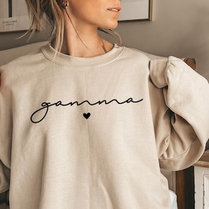 Gamma Sweatshirt, Gamma Gift, Gamma Shirts for Grandma Cute Grammy Sweater Mother&#39;s Day Gift for Grandma Shirt for Grandma Gift for Grandma