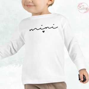 Mini Shirt Long Sleeve, Mommy and Me Outfits, Matching Mama, Mama and Mini, pregnancy announcement, Grammy, mama gift, Family matching Xmas