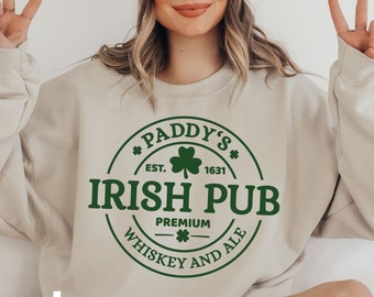 Irish Sweatshirt, Irish Crewneck, St Patricks Day Sweatshirt, St Patricks Day Shirt, Saint Patricks Day Shirt, Womens St Patricks Day Shirt