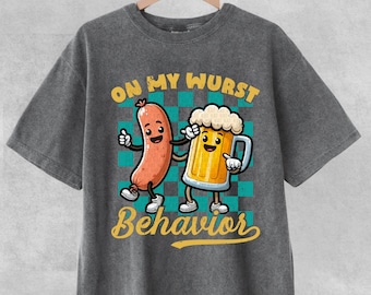 Funny Oktoberfest Shirt Oktoberfest Shirts Group Drinking Shirts Retro Oktoberfest Tshirt Matching Shirts Wurst Behavior Schnitzel Faced Tee