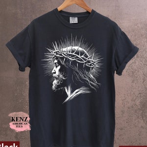 Jesus Vintage 90s Graphic Shirt, Jesus Hand Drawn Shirt, Easter Shirt, Christian Easter Shirt, Retro Halftone Graphic Shirt, He Has Risen Te