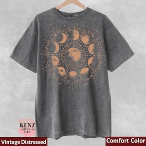 Celestial Sweatshirt, Moon Phase Hoodie, Boho Mystical Moon And Sun Hoodie, Boho Moon Astronomy Outfit, Spiritual Moon Women Clothing Gifts