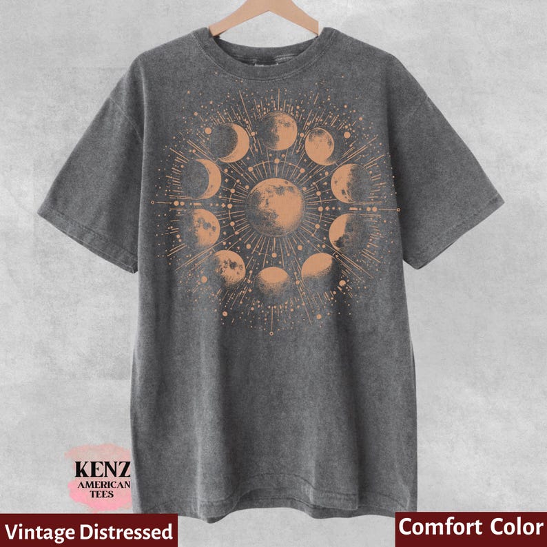 Celestial Sweatshirt, Moon Phase Hoodie, Boho Mystical Moon And Sun Hoodie, Boho Moon Astronomy Outfit, Spiritual Moon Women Clothing Gifts