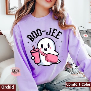 Halloween Ghost Sweatshirt, Boo Jee Shirt, Boo Shirt, Spooky Ghost Hoodie, Spooky Season Ghost Sweater, Spooky Vibes Shirt, Halloween Gifts