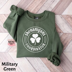 Shenanigans Coordinator Sweatshirt, Cute Shamrocks Sweatshirt, Womens St Patrick's Day Sweatshirt, Happy Shamrock Shirt, Lucky Shirt