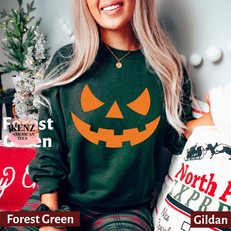 Jack O Lantern Pumpkin Face Shirt, Halloween Shirt, Scary Pumpkin Shirt ...