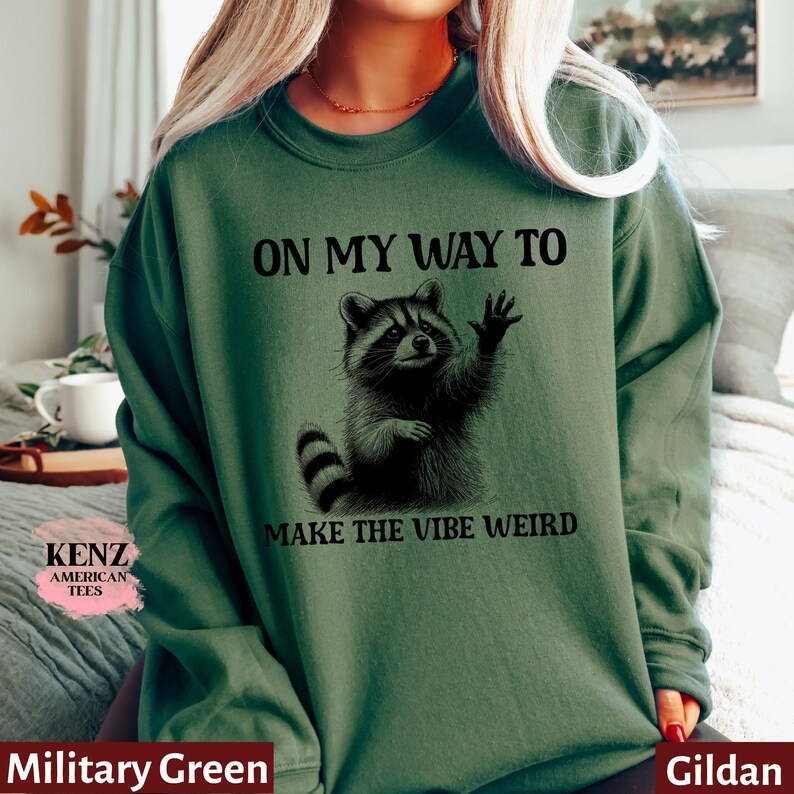 Raccoon Meme Sweatshirt, Cute Raccoon Hoodie For Men/Women Birthday Gift, Trash Panda Hoodie, Animal Rescue Hoodie, Funny Raccoon Hoodie
