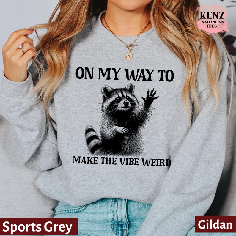 Raccoon Meme Sweatshirt, Cute Raccoon Hoodie For Men/Women Birthday Gift, Trash Panda Hoodie, Animal Rescue Hoodie, Funny Raccoon Hoodie