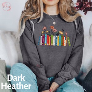 Albums As Books Sweatshirt, Trendy Aesthetic For Book Lovers, Crewneck Sweater, Folk Music Hoodie, Country Music Hoodie, RACK Music Sweater