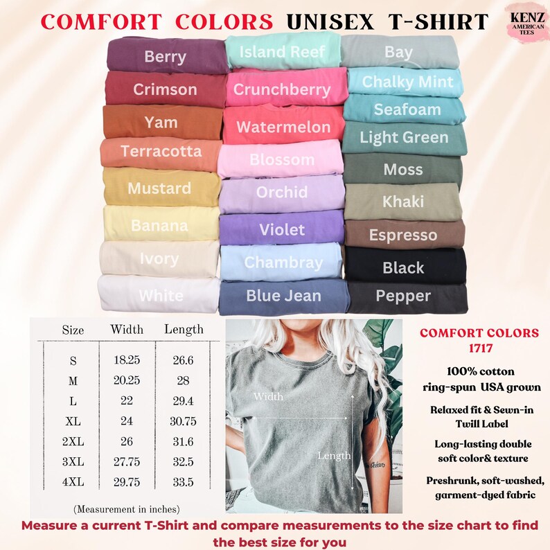 a poster with a bunch of different colored shirts