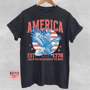 USA shirt, Summer BBQ t-shirt, Red White and Blue, America Tee, Comfort Colors® Women's 4th of July, Fourth of July Shirt T-Shirt, 1776 Tee