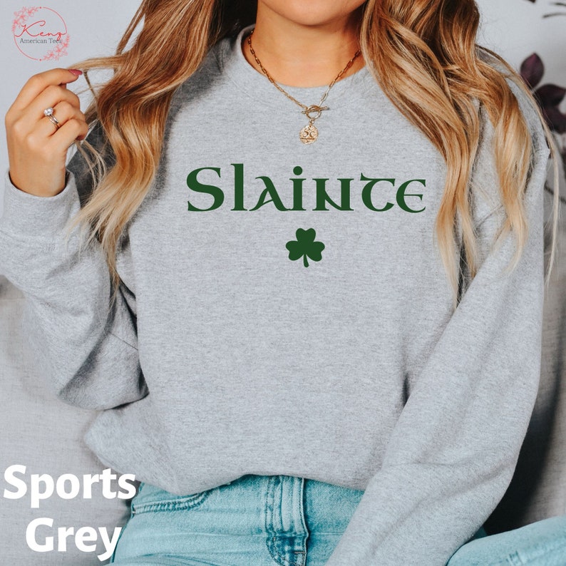 Cute Slainte Sweatshirt Womens Irish Sweatshirt St - Etsy