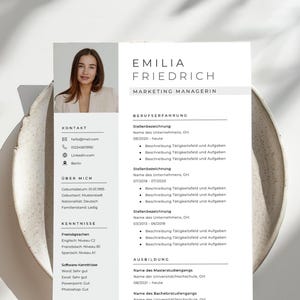 Moderne grijze sollicitatiesjabloon | CV- en sollicitatiebriefsjabloon voor Word | Professionele CV-sjabloon | Modern CV