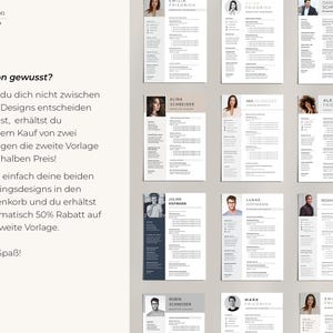 Modern gray application template | Resume & cover letter template for Word | Professional CV template | Modern resume image 9