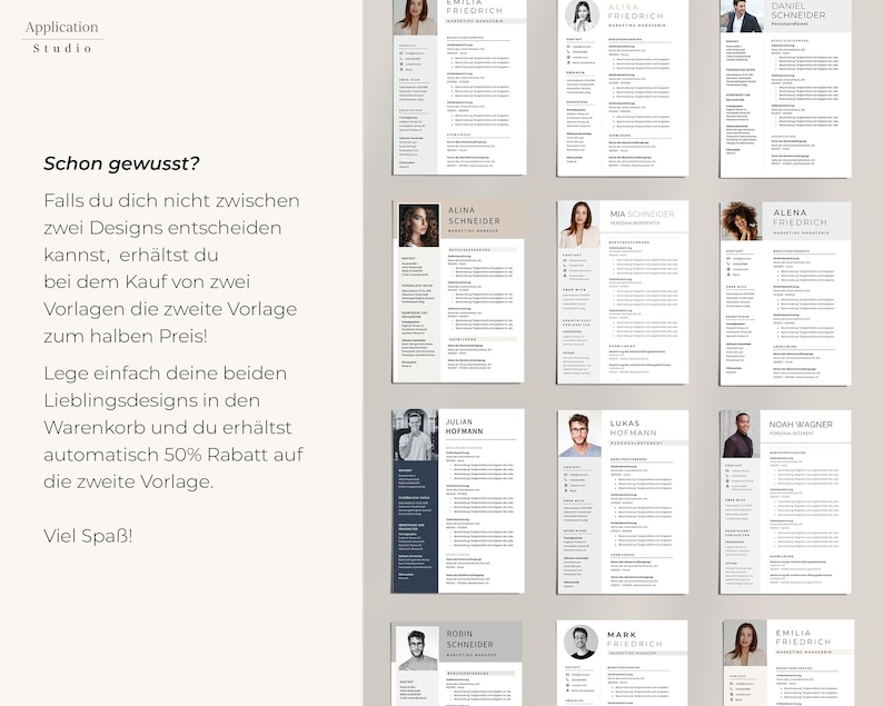 Modern gray application template | Resume & cover letter template for Word | Professional CV template | Modern resume image 9