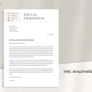 Modern beige application template | Resume & cover letter template for MS Word | Professional CV template | Elegant resume image 5