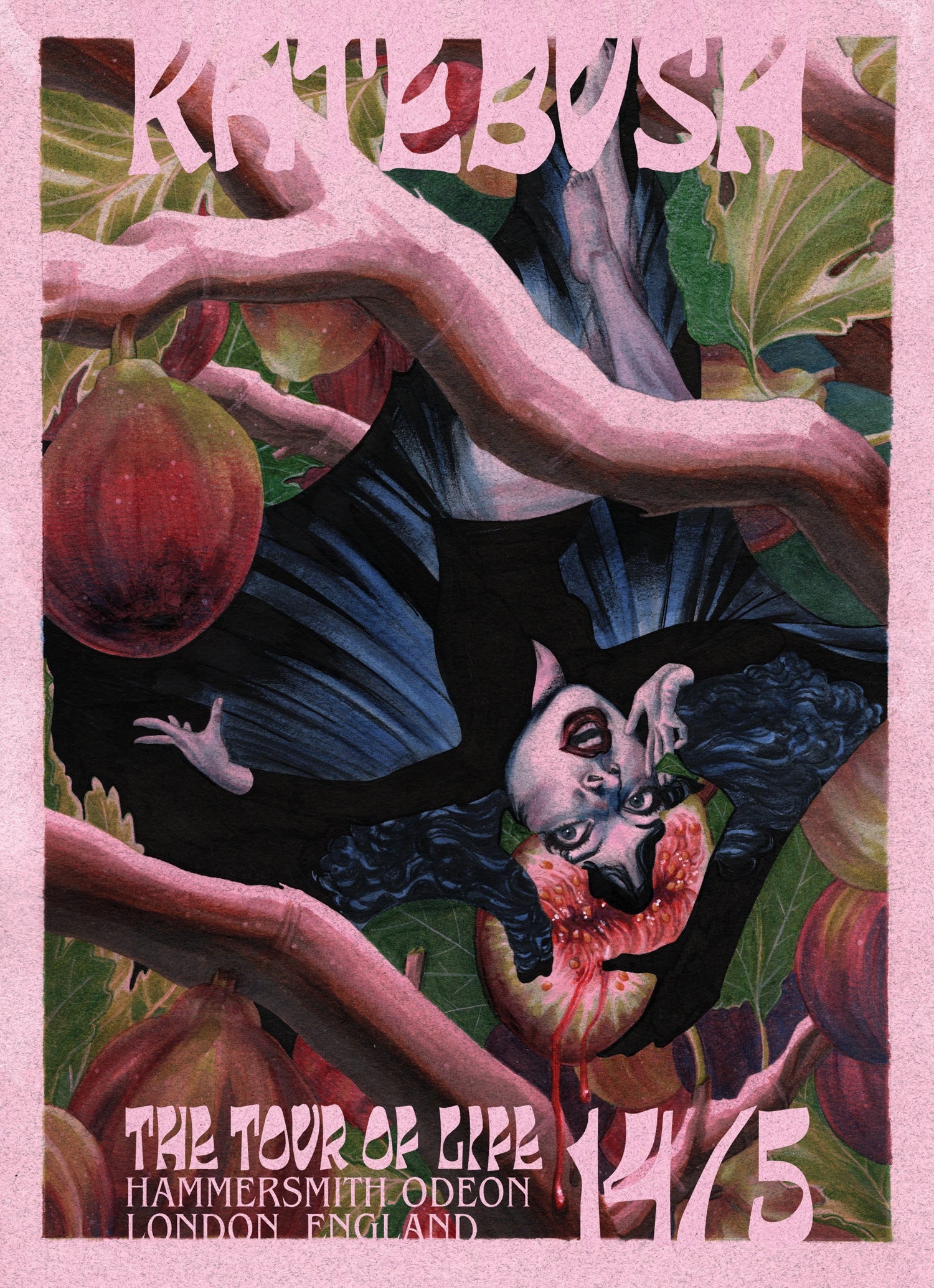 Kate Bush Concert Poster Etsy
