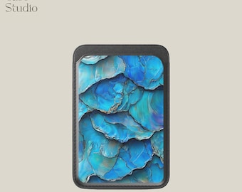 Paua Shell MagSafe Wallet: Magnetic iPhone Card Holder