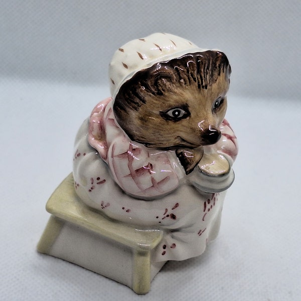 Figurine vintage Mme Tiggy Winkle de Beatrix Potter