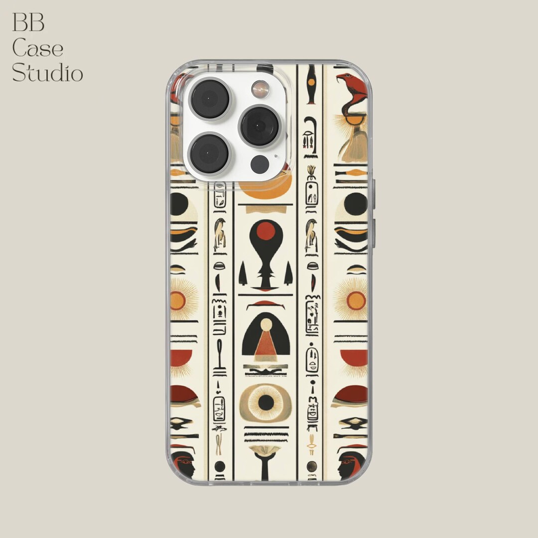 Egyptian Hieroglyphs Phone Case Egyptian God Cover for iPhone 16e, 14 ...