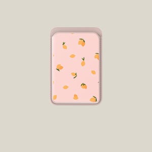 Lemon Sunset Magsafe Wallet Magnetic Italian Summer Porta carte di credito compatibile con iPhone 16, iPhone 14, iPhone 13 Pro, 12 Mag Safe
