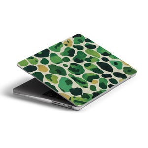 Leopard print MacBook Case Abstract Laptop skin, MAC Hard Bumper, Cover for MacBook M2 M1 Pro, Air 13 14, Gift for MAC owner