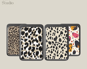 Leopard print Magsafe Wallet Magnetic Cheetah print design Card Holder fits iPhone 16, iPhone 14, iPhone 13 Pro, 12 Mag Safe