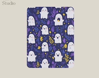 Cute Anime Ghosts iPad Case Cartoon design cover for iPad 12.9, 10.9, iPad Pro 13, ipadpro case with pencil holder, ipad Gen 6 case